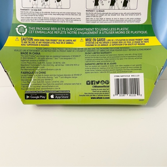 Wham-O Pro Classic Frisbee - Blue - Picture 9 of 13